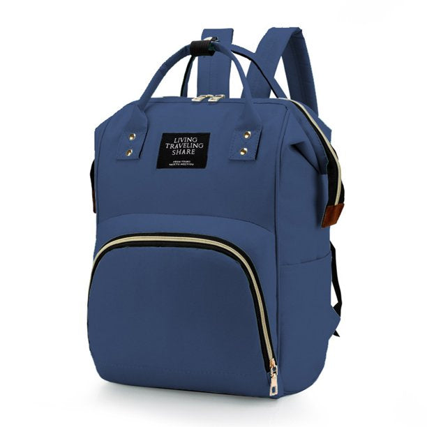 Large Capacity Mummy Bag Multi-function Women Backpack Nursing Bag for Baby Care Unisex Travail Backpack (Random color)