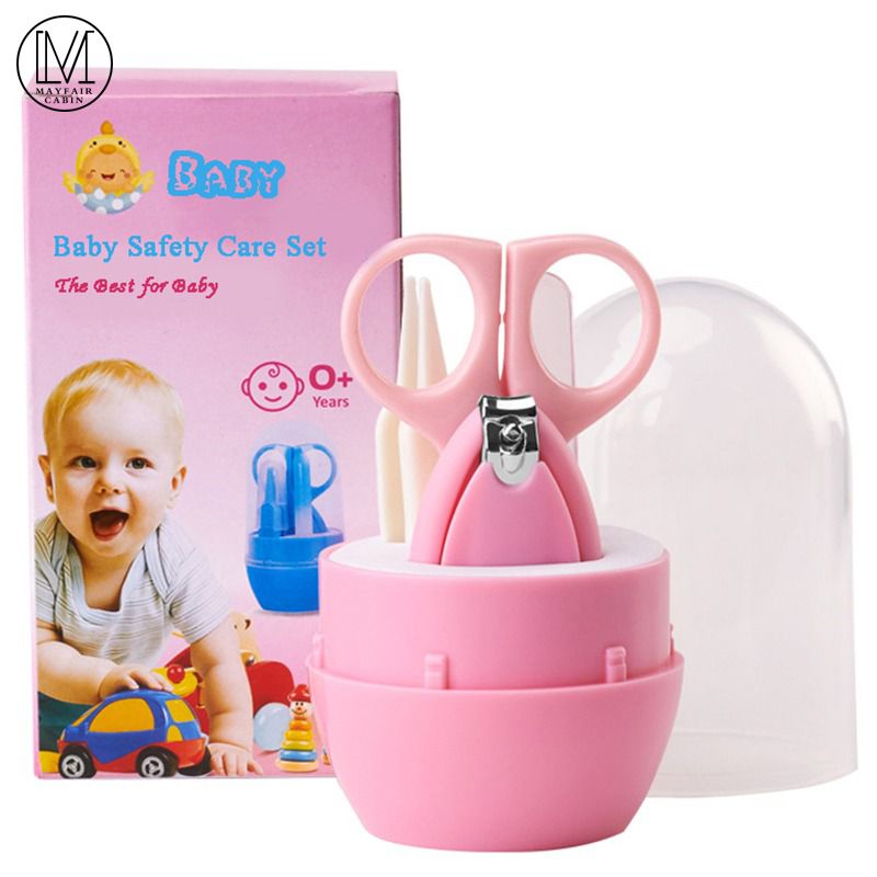 Baby Healthcare Kits Baby Nail Care Set Infant Nail Clippers Care Set with Rabbit Storage Box for Baby (Mix/Random color)