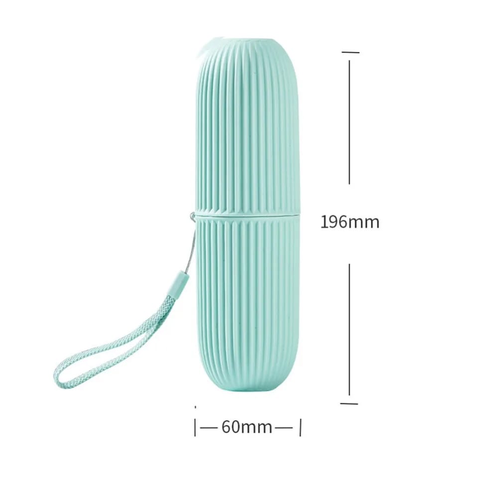 Portable Toothbrush Holder Case Toothpaste Storage Cup Household Travel (random color) - 1 Piece