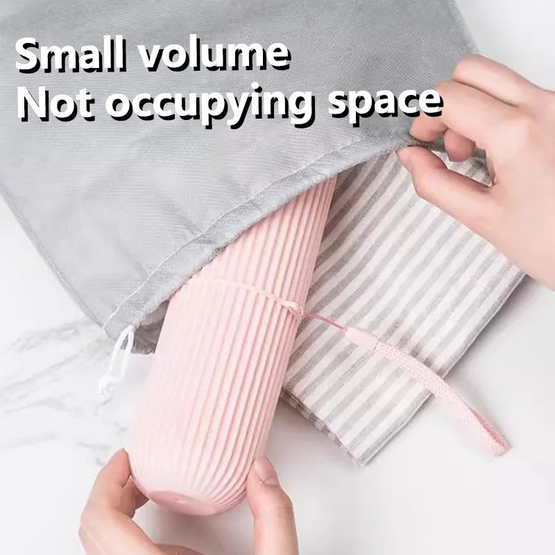 Portable Toothbrush Holder Case Toothpaste Storage Cup Household Travel (random color) - 1 Piece