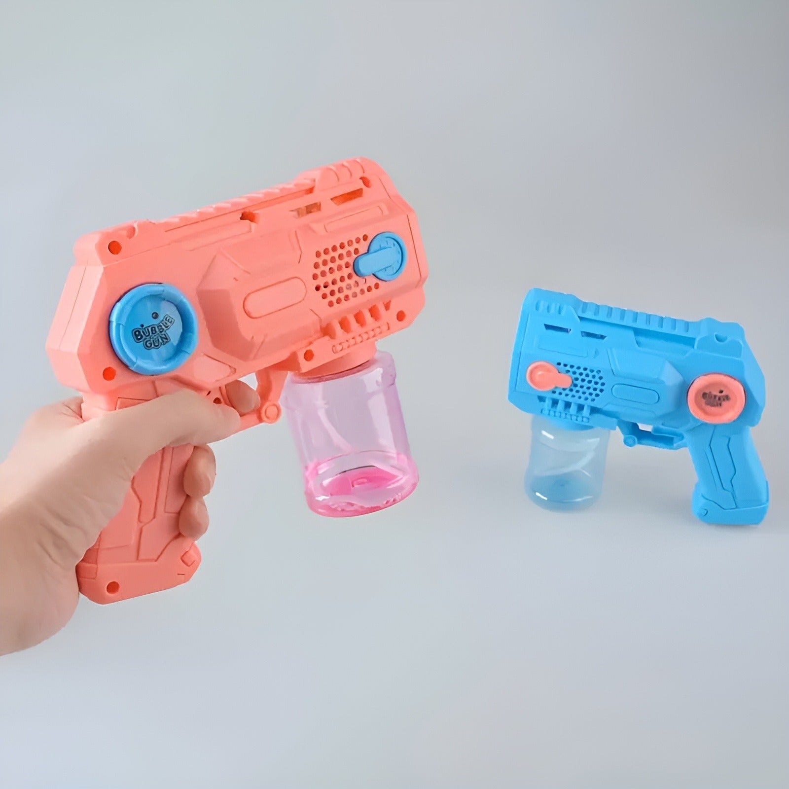 Children’s Handheld Porous Electric Bubble Gun with Lights & Music – Automatic Mess-Free Bubble Blower with Bottle Fix System for Indoor/Outdoor Play, Pool Parties, Birthdays & Special Events (Random Color)