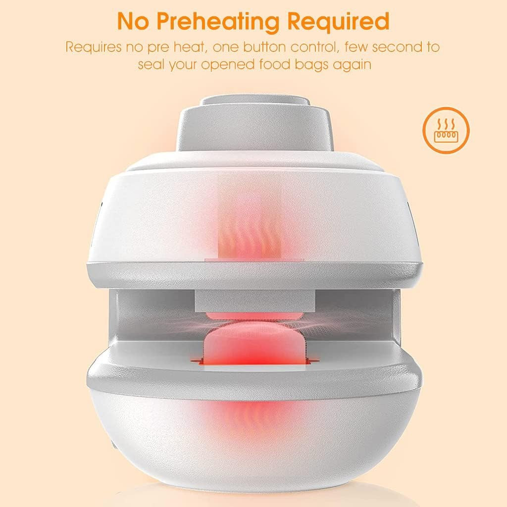 1 Pc Mini Heat Sealing Machine 2-In-1 Cutter & Sealer With USB Cable – Compact USB Rechargeable Food Bag Sealer For Snacks And Storage (Random Color)